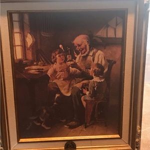 Vintage Norman Rockwell art painting